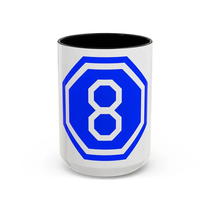 VIII Corps (U.S. Army) Accent Coffee Mug 15oz Black - Go Mug Yourself