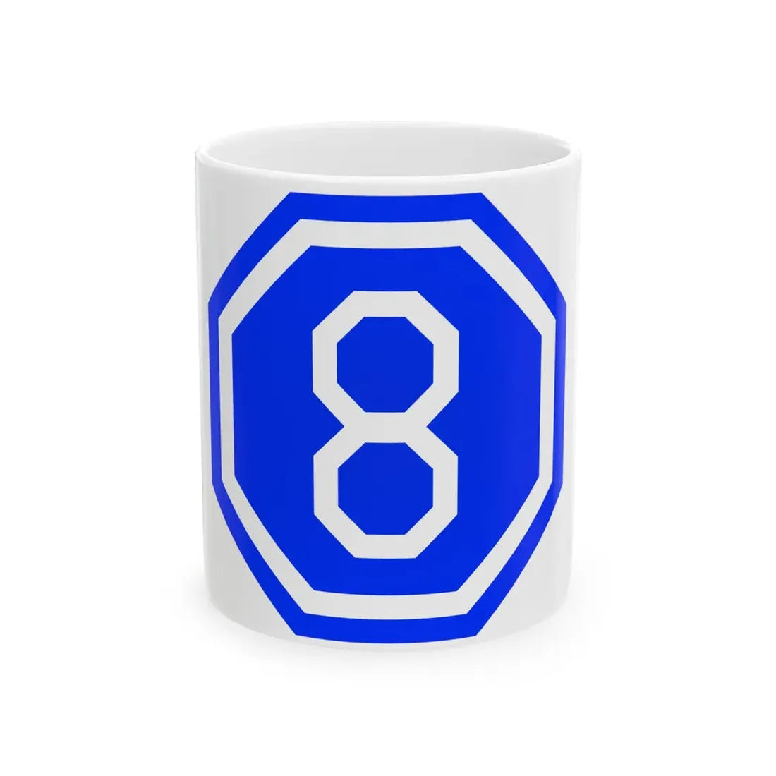 VIII Corps (U.S. Army) White Coffee Mug 11oz - Go Mug Yourself