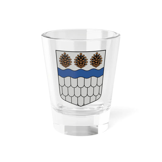 Vijciema pagasta ģerbonis (Latvia) (Coat of Arms) Shot Glass 1.5oz 1.5oz - Go Mug Yourself
