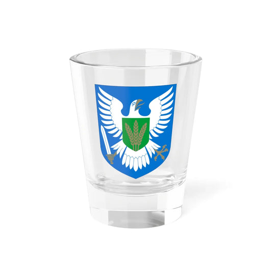 Viljandimaa vapp (Estonia) (Coat of Arms) Shot Glass 1.5oz 1.5oz - Go Mug Yourself