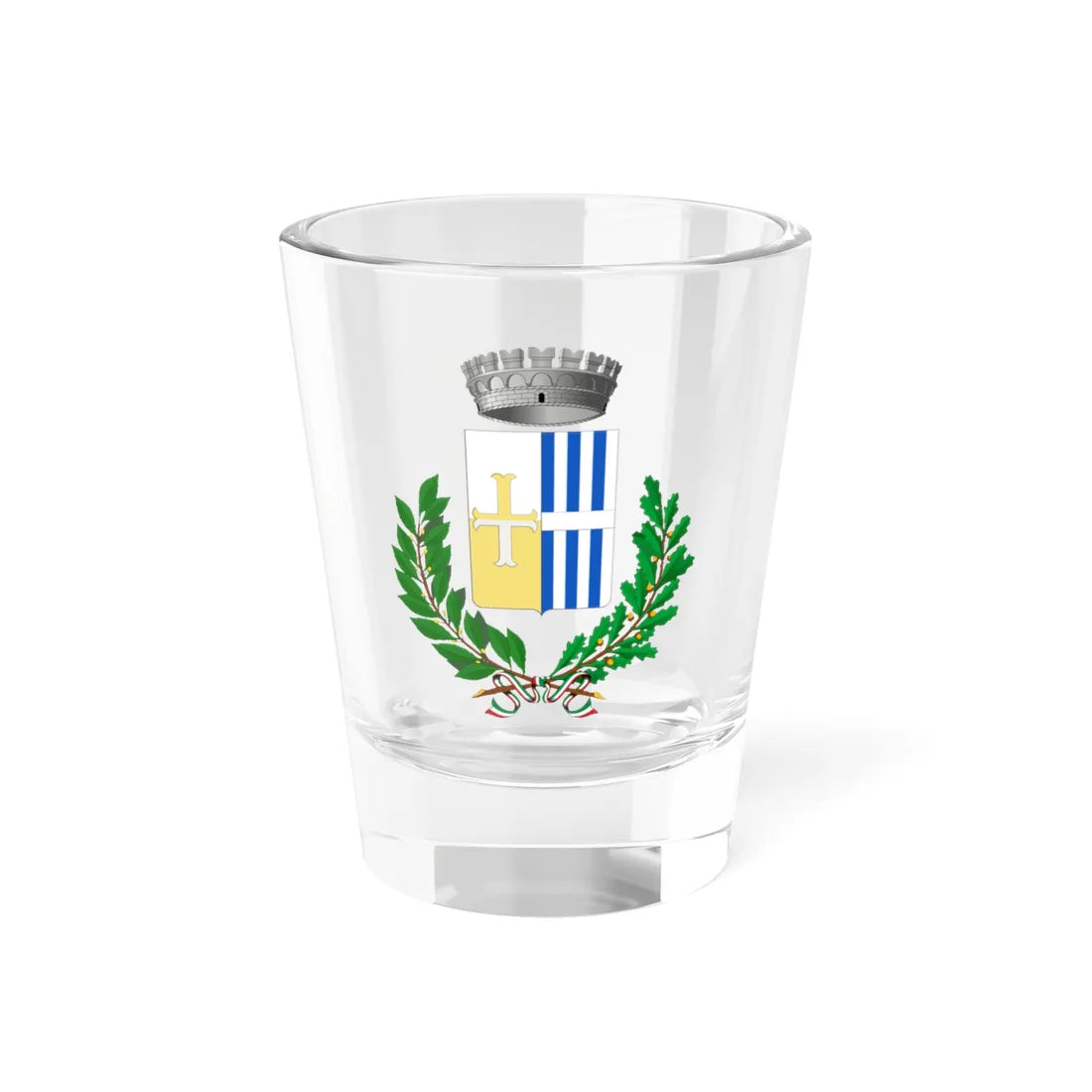 Villafranca Padovana-Stemma (Italy) (Coat of Arms) Shot Glass 1.5oz 1.5oz - Go Mug Yourself