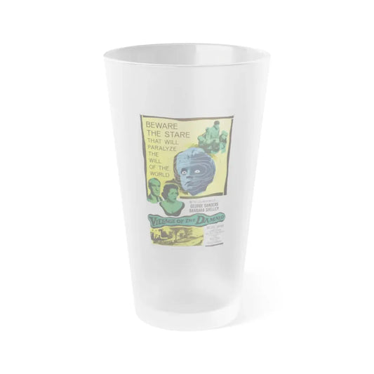 VILLAGE OF THE DAMNED 1960 Movie Poster - Frosted Pint Glass 16oz 16oz Frosted - Go Mug Yourself