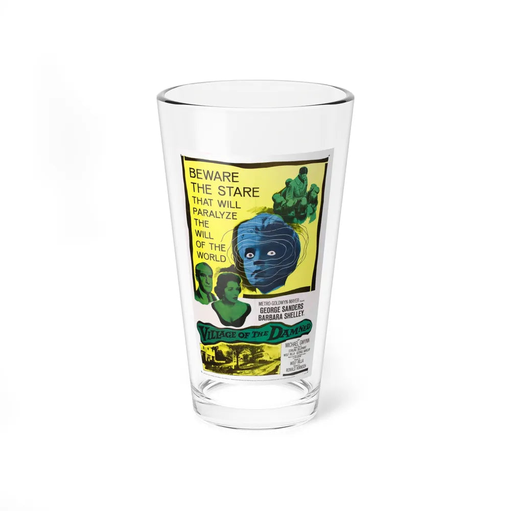 VILLAGE OF THE DAMNED 1960 Movie Poster - Pint Glass 16oz-16oz-Go Mug Yourself