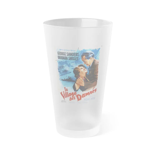 VILLAGE OF THE DAMNED (2) 1960 Movie Poster - Frosted Pint Glass 16oz-16oz-Frosted-Go Mug Yourself