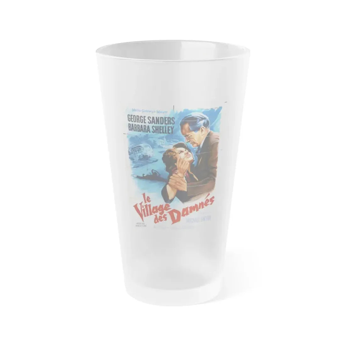 VILLAGE OF THE DAMNED (2) 1960 Movie Poster - Frosted Pint Glass 16oz 16oz Frosted - Go Mug Yourself