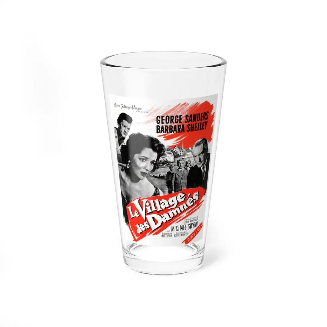 VILLAGE OF THE DAMNED (3) 1960 Movie Poster - Pint Glass 16oz 16oz - Go Mug Yourself