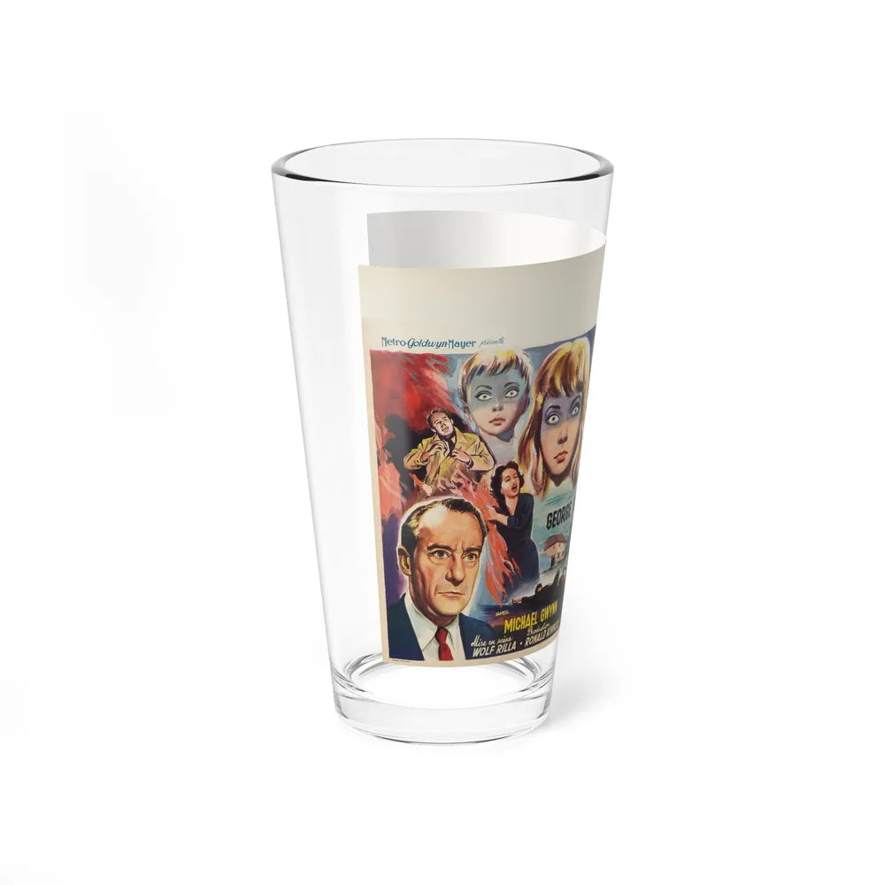 VILLAGE OF THE DAMNED (BELGIAN) 1960 Movie Poster - Pint Glass 16oz-Go Mug Yourself