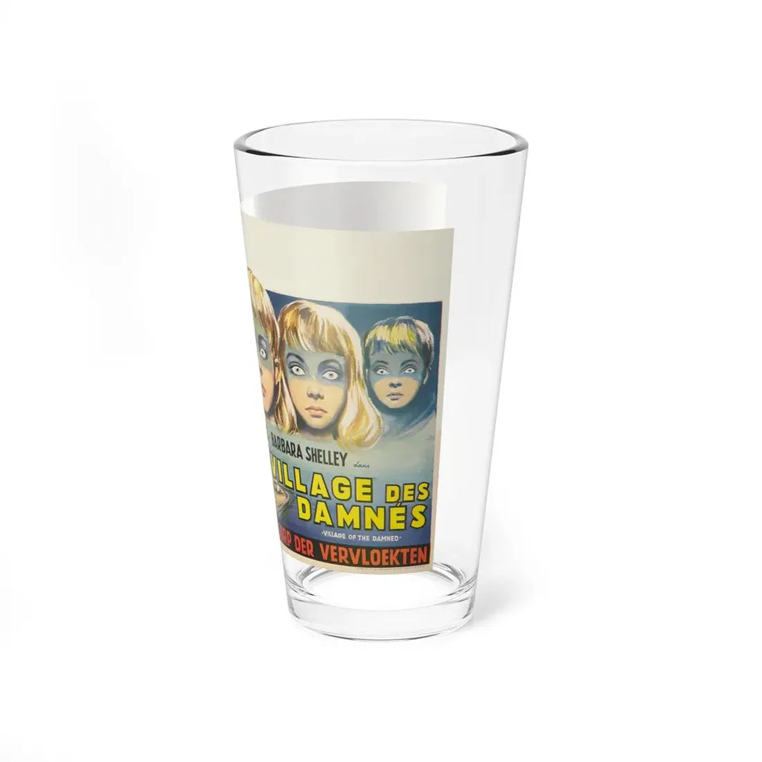 VILLAGE OF THE DAMNED (BELGIAN) 1960 Movie Poster - Pint Glass 16oz - Go Mug Yourself