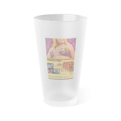 VILLAGE OF THE GIANTS 1965 Movie Poster - Frosted Pint Glass 16oz-16oz-Frosted-Go Mug Yourself