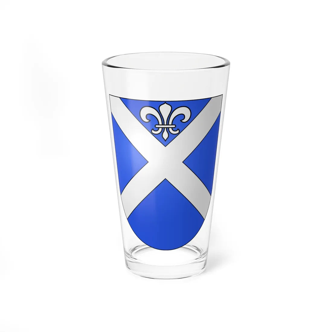 Villars-sur-Glane-coat of arms (Switzerland) (Coat of Arms) Pint Glass 16oz 16oz - Go Mug Yourself