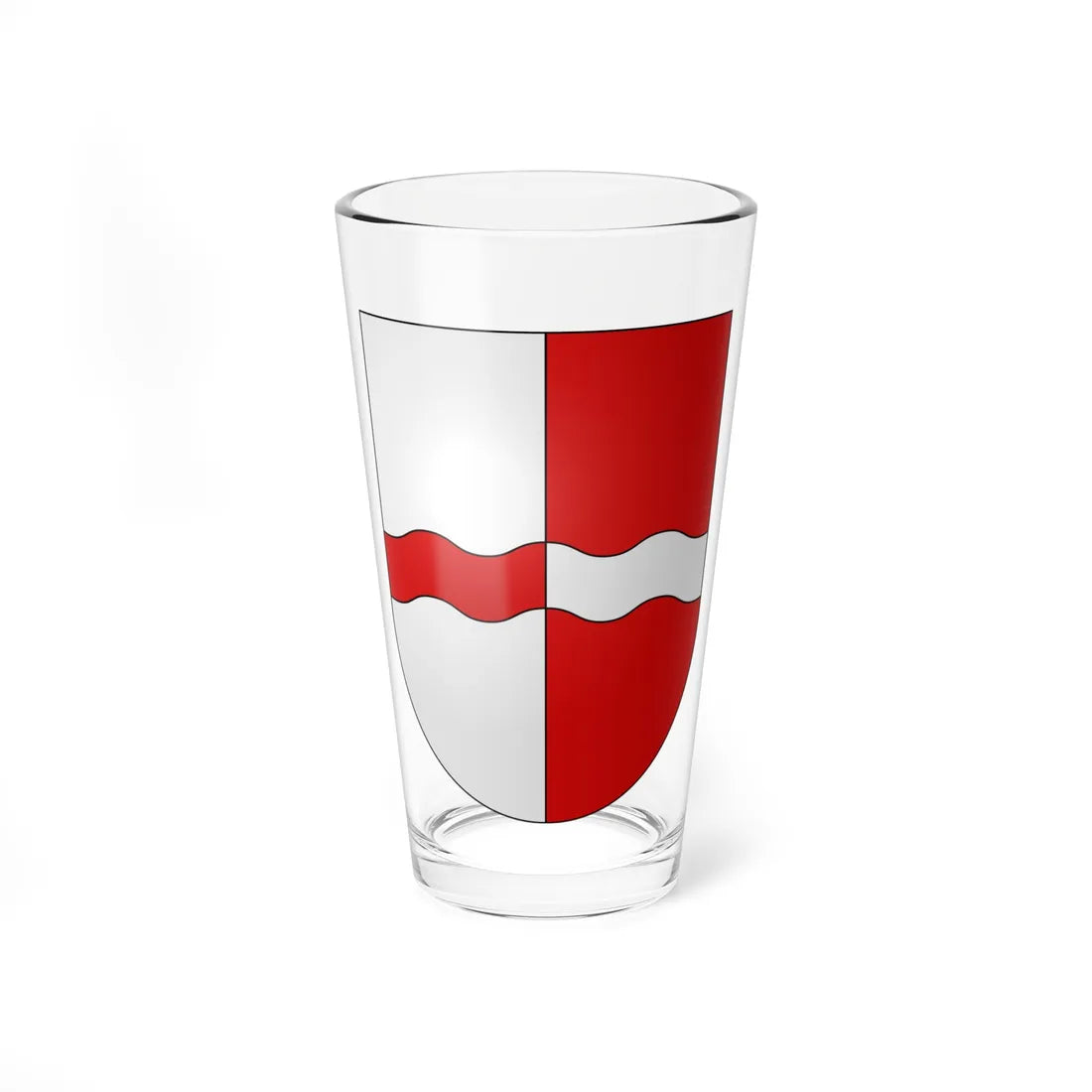 Villars-Tiercelin-coat of arms (Switzerland) (Coat of Arms) Pint Glass 16oz 16oz - Go Mug Yourself