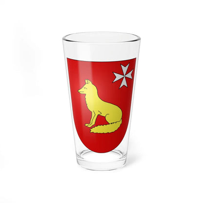 Villarsel-sur-Marly-coat of arms (Switzerland) (Coat of Arms) Pint Glass 16oz 16oz - Go Mug Yourself