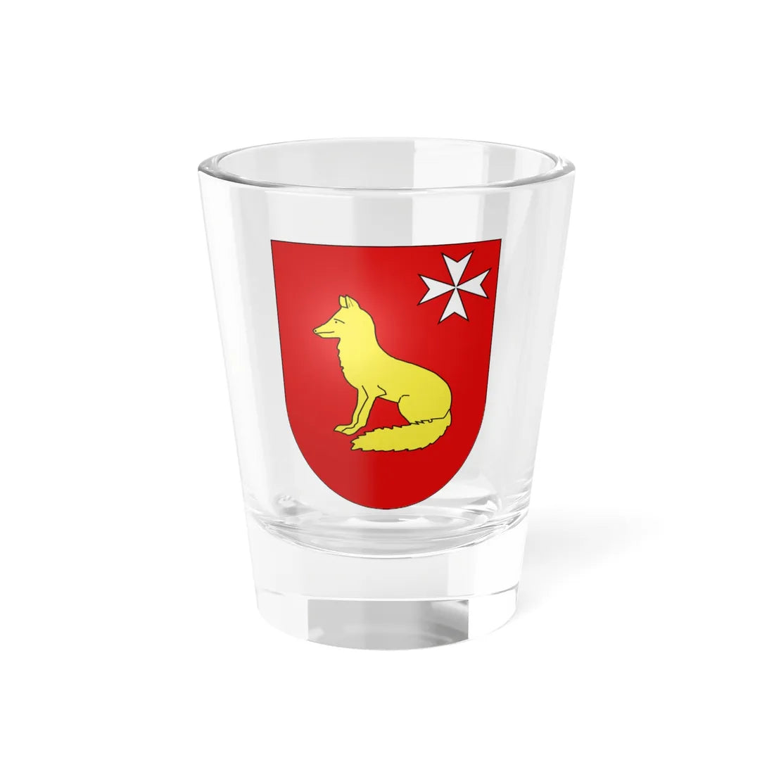 Villarsel-sur-Marly-coat of arms (Switzerland) (Coat of Arms) Shot Glass 1.5oz 1.5oz - Go Mug Yourself