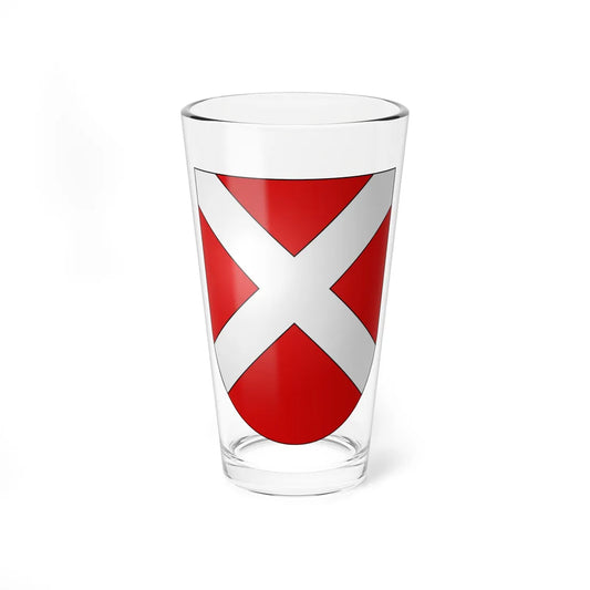 Villaz-Saint-Pierre-coat of arms (Switzerland) (Coat of Arms) Pint Glass 16oz 16oz - Go Mug Yourself