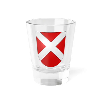 Villaz-Saint-Pierre-coat of arms (Switzerland) (Coat of Arms) Shot Glass 1.5oz 1.5oz - Go Mug Yourself