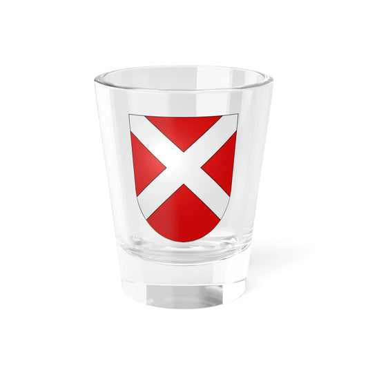 Villaz-Saint-Pierre-coat of arms (Switzerland) (Coat of Arms) Shot Glass 1.5oz 1.5oz - Go Mug Yourself