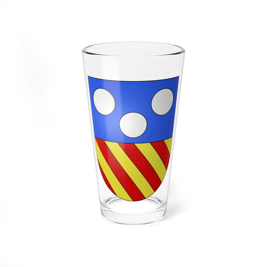 Villeneuve-coat of arms (Switzerland) (Coat of Arms) Pint Glass 16oz 16oz - Go Mug Yourself