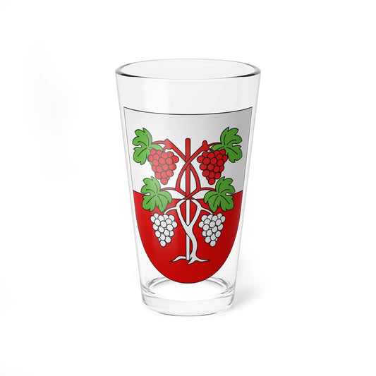 Villette-coat of arms (Switzerland) (Coat of Arms) Pint Glass 16oz 16oz - Go Mug Yourself