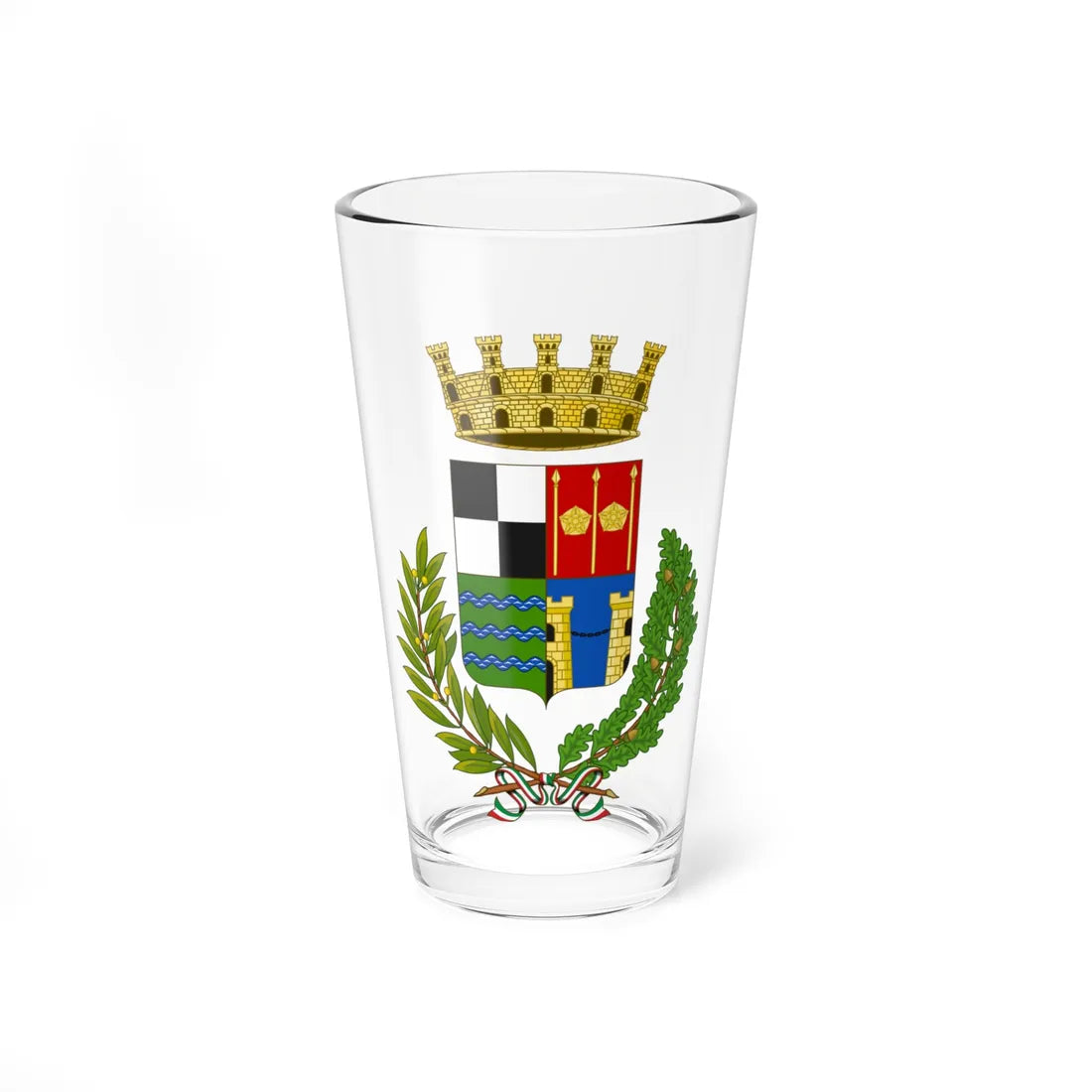 Villorba-Stemma (Italy) (Coat of Arms) Pint Glass 16oz 16oz - Go Mug Yourself