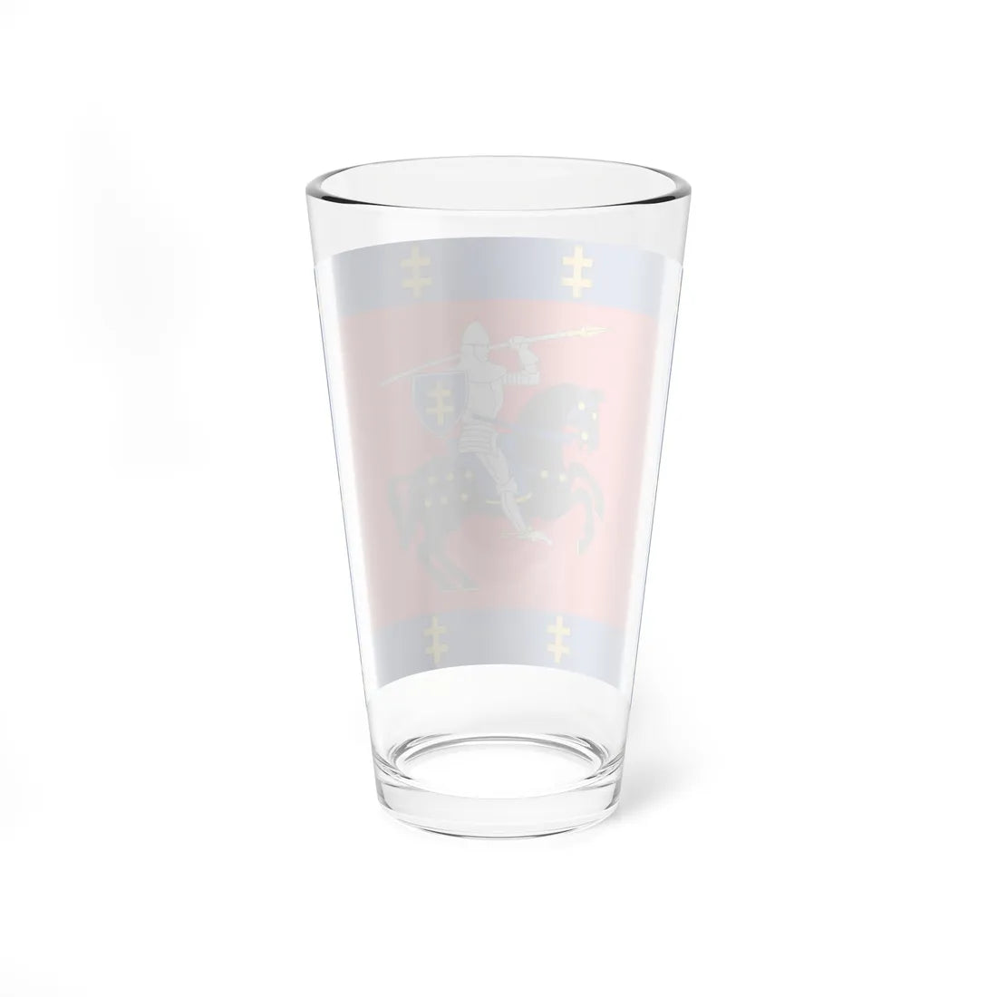 Vilnius County flag (Lithuania) Pint Glass 16oz - Go Mug Yourself