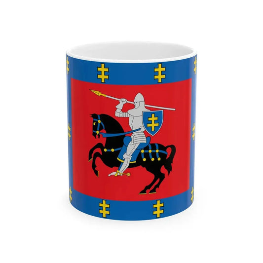 Vilnius County flag (Lithuania) White Coffee Mug 11oz - Go Mug Yourself