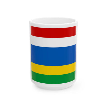 Vilshanka flag (Ukraine) White Coffee Mug 15oz - Go Mug Yourself