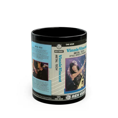 VINNIE VINCENT METAL TECH STYLE SPEED AND PHRASING (VHS COVER) - Black Coffee Mug 11oz - Go Mug Yourself