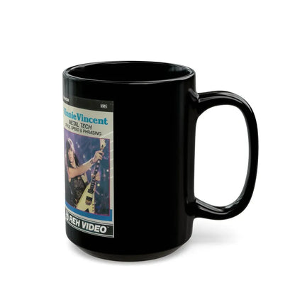 VINNIE VINCENT METAL TECH STYLE SPEED AND PHRASING (VHS COVER) - Black Coffee Mug - Go Mug Yourself