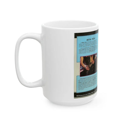 VINNIE VINCENT METAL TECH STYLE SPEED AND PHRASING (VHS COVER) - White Coffee Mug-Go Mug Yourself