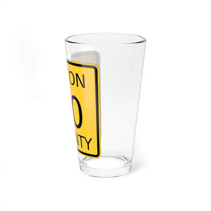 Vinton County OH template (Ohio) (Road Sign) Pint Glss 16oz - Go Mug Yourself