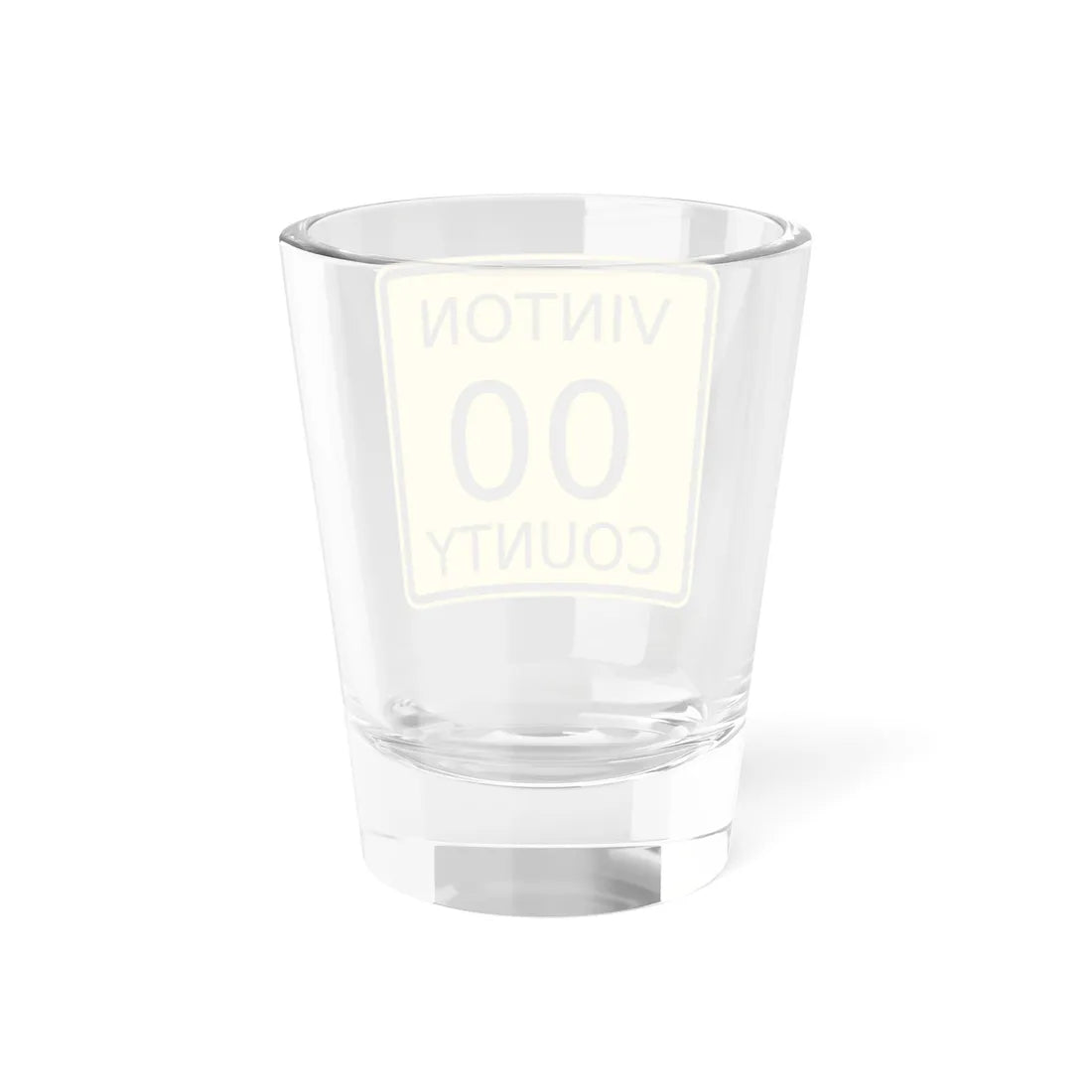 Vinton County OH template (Ohio) (Road Sign) Shot Glass 1.5oz - Go Mug Yourself