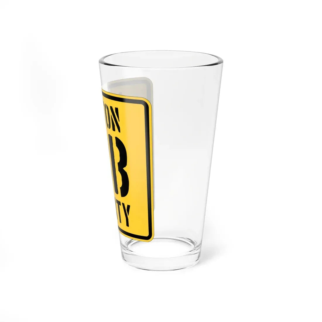 Vinton County Route 13B OH (Ohio) (Road Sign) Pint Glass 16oz - Go Mug Yourself