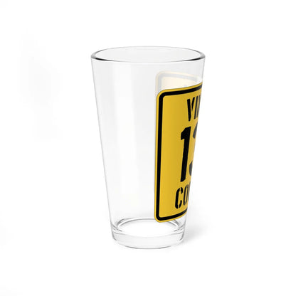 Vinton County Route 13B OH (Ohio) (Road Sign) Pint Glss 16oz - Go Mug Yourself