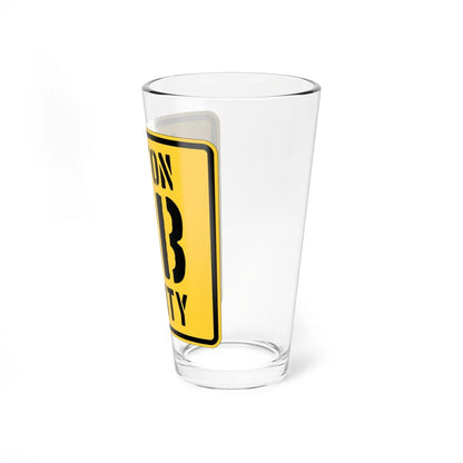 Vinton County Route 13B OH (Ohio) (Road Sign) Pint Glss 16oz - Go Mug Yourself