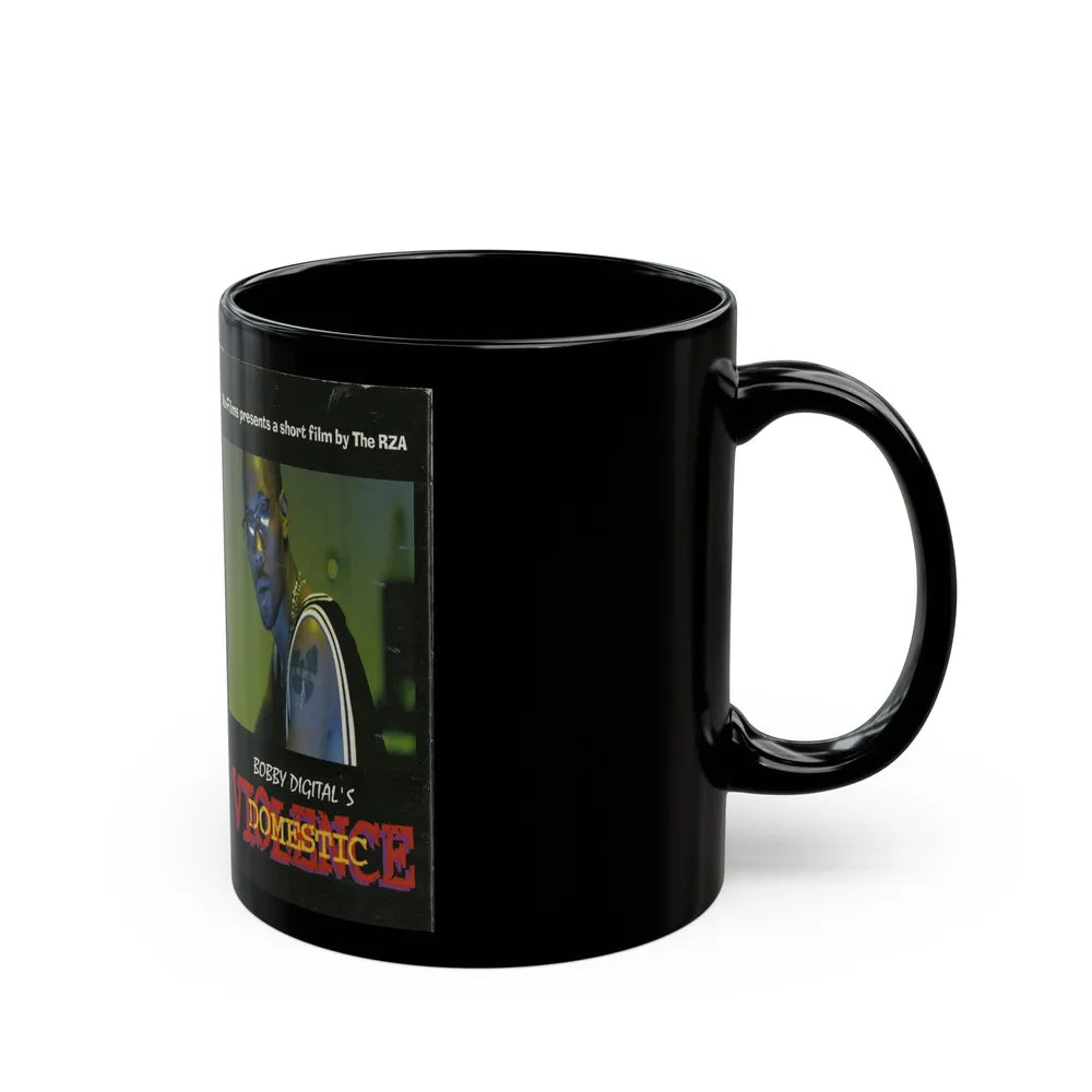 VIOLENCE DOMESTIC (VHS COVER) - Black Coffee Mug-Go Mug Yourself