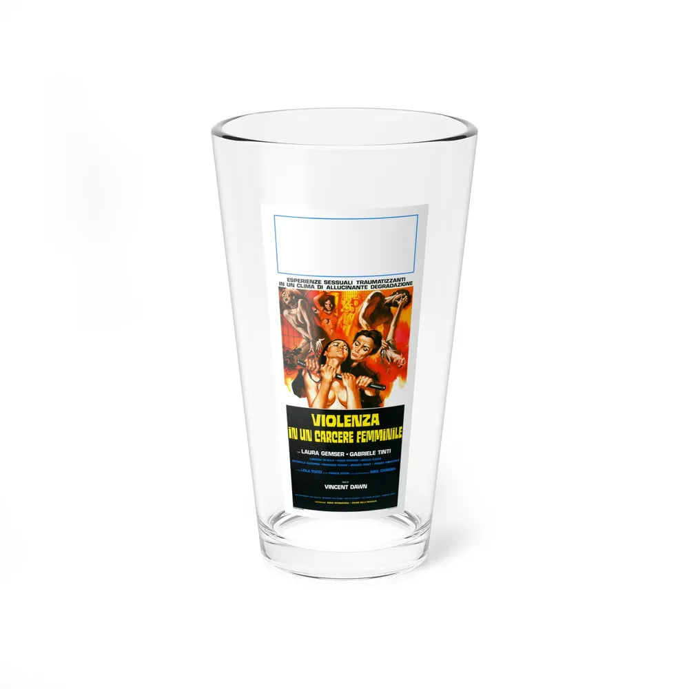 VIOLENCE IN A WOMEN'S PRISON (ITALIAN) 1982 Movie Poster - Pint Glass 16oz-16oz-Go Mug Yourself