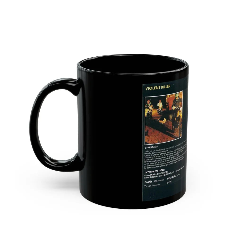 VIOLENT KILLER (VHS COVER) - Black Coffee Mug-Go Mug Yourself