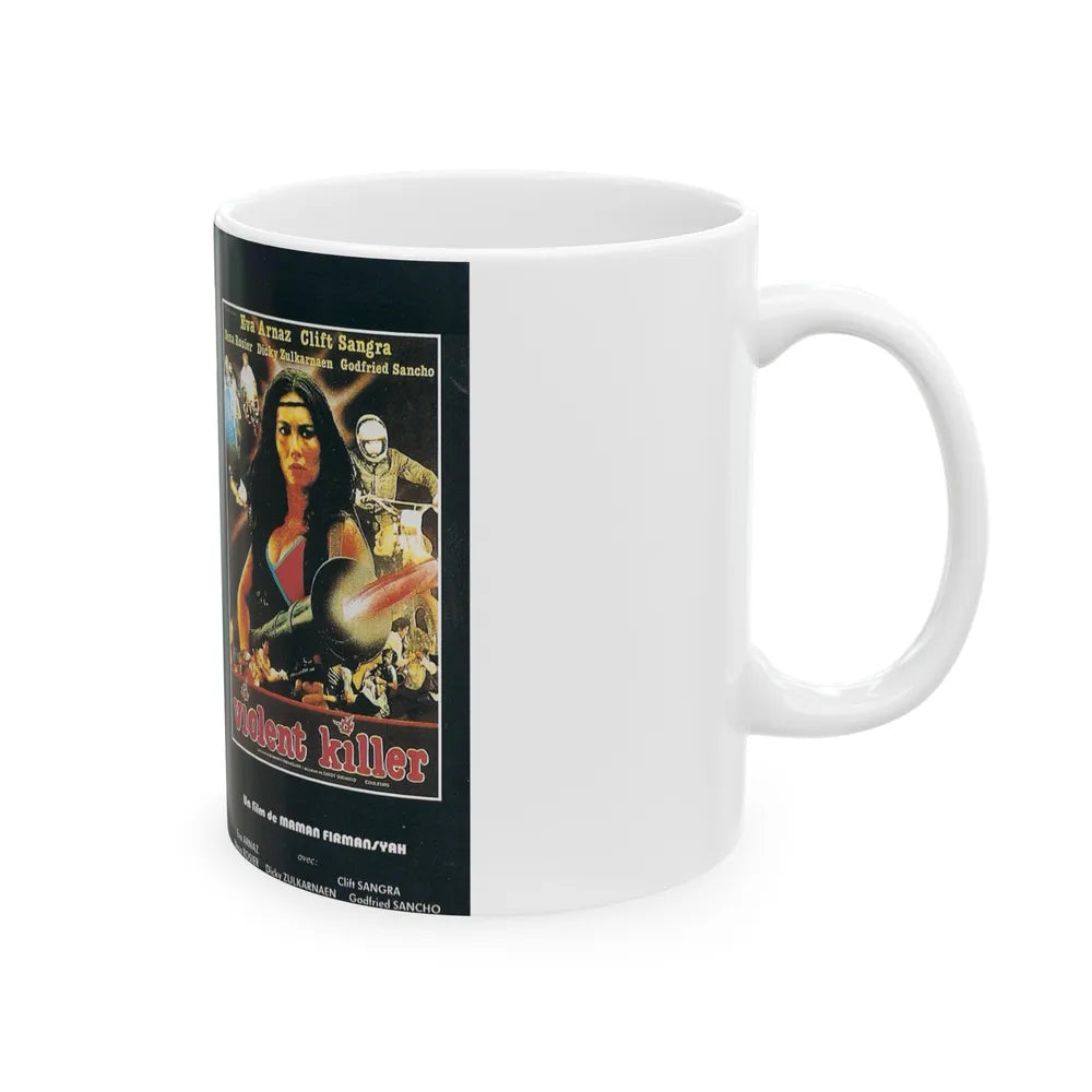 VIOLENT KILLER (VHS COVER) - White Coffee Mug-Go Mug Yourself