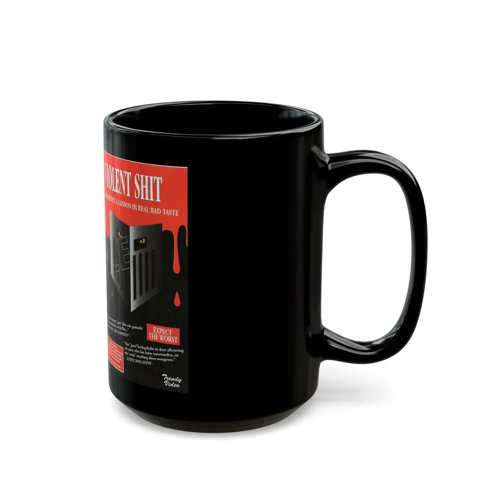 VIOLENT SHIT (VHS COVER) - Black Coffee Mug-Go Mug Yourself