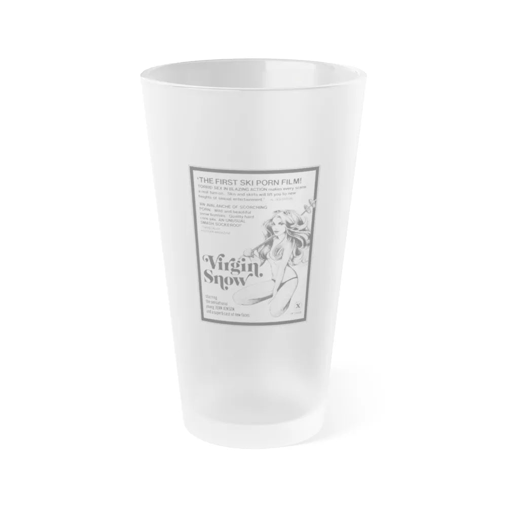 VIRGIN SNOW 1976 Movie Poster - Frosted Pint Glass 16oz-16oz-Frosted-Go Mug Yourself