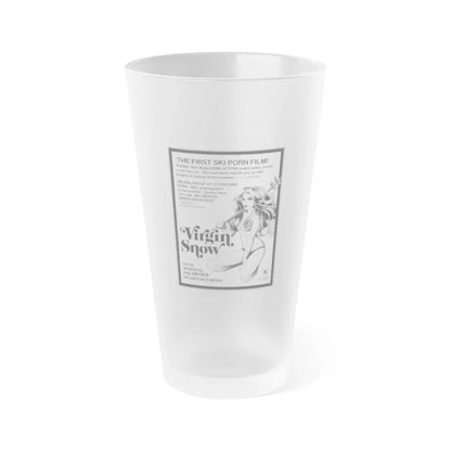 VIRGIN SNOW 1976 Movie Poster - Frosted Pint Glass 16oz-16oz-Frosted-Go Mug Yourself