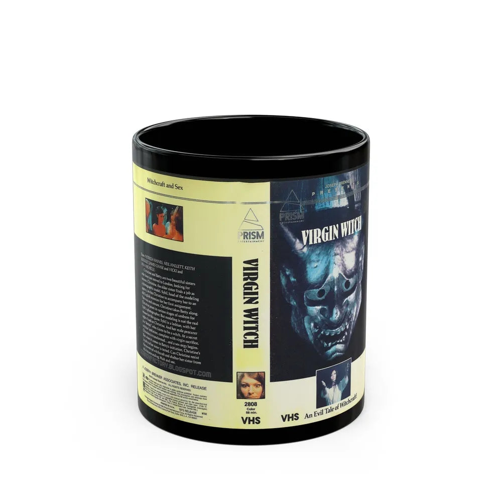 VIRGIN WITCH (VHS COVER) - Black Coffee Mug-11oz-Go Mug Yourself