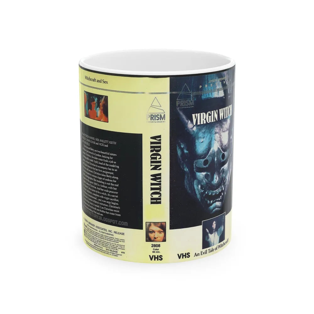 VIRGIN WITCH (VHS COVER) - White Coffee Mug-11oz-Go Mug Yourself