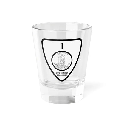 Virginia 1 1918 (Virginia) (Road Sign) Shot Glass 1.5oz 1.5oz - Go Mug Yourself
