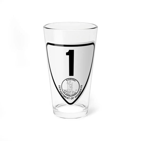 Virginia 1 1924 (Virginia) (Road Sign) Pint Glass 16oz 16oz - Go Mug Yourself