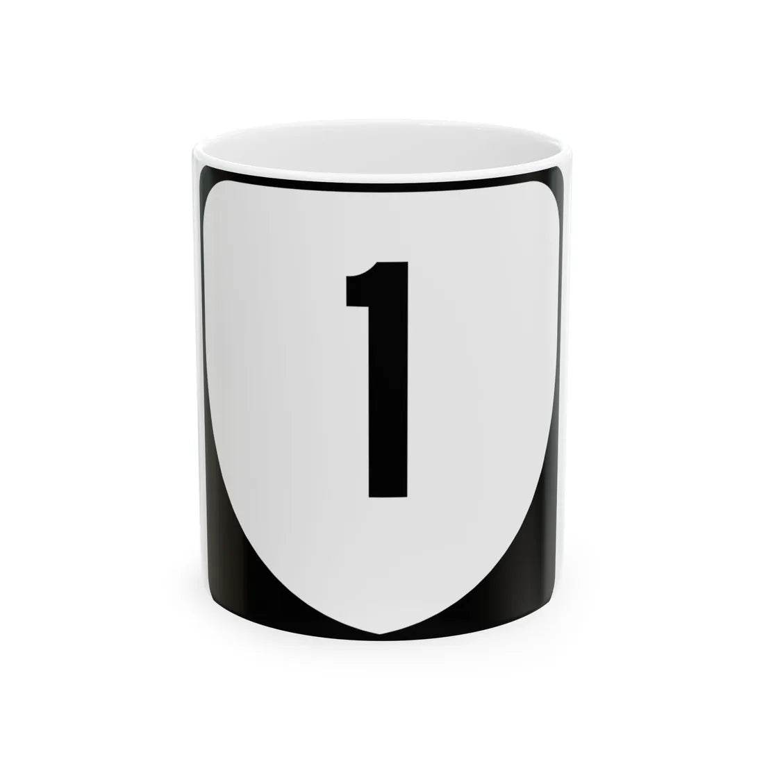 Virginia 1 (Virginia) (Road Sign) White Coffee Mug 11oz - Go Mug Yourself