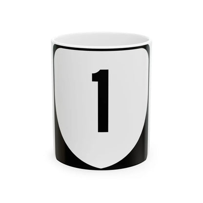Virginia 1 (Virginia) (Road Sign) White Coffee Mug 11oz - Go Mug Yourself