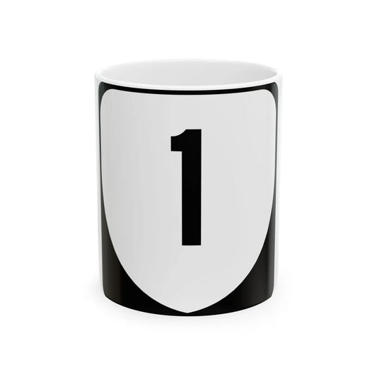 Virginia 1 (Virginia) (Road Sign) White Coffee Mug 11oz - Go Mug Yourself