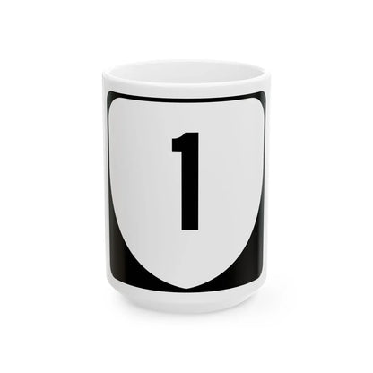 Virginia 1 (Virginia) (Road Sign) White Coffee Mug 15oz - Go Mug Yourself