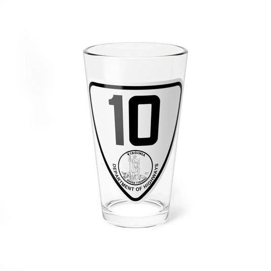 Virginia 10 1924 (Virginia) (Road Sign) Pint Glass 16oz 16oz - Go Mug Yourself
